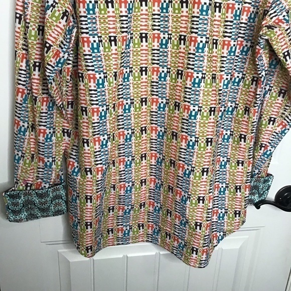 Robert Graham Euro Fit Long Sleeve Button Up Shirt. - Picture 7 of 14